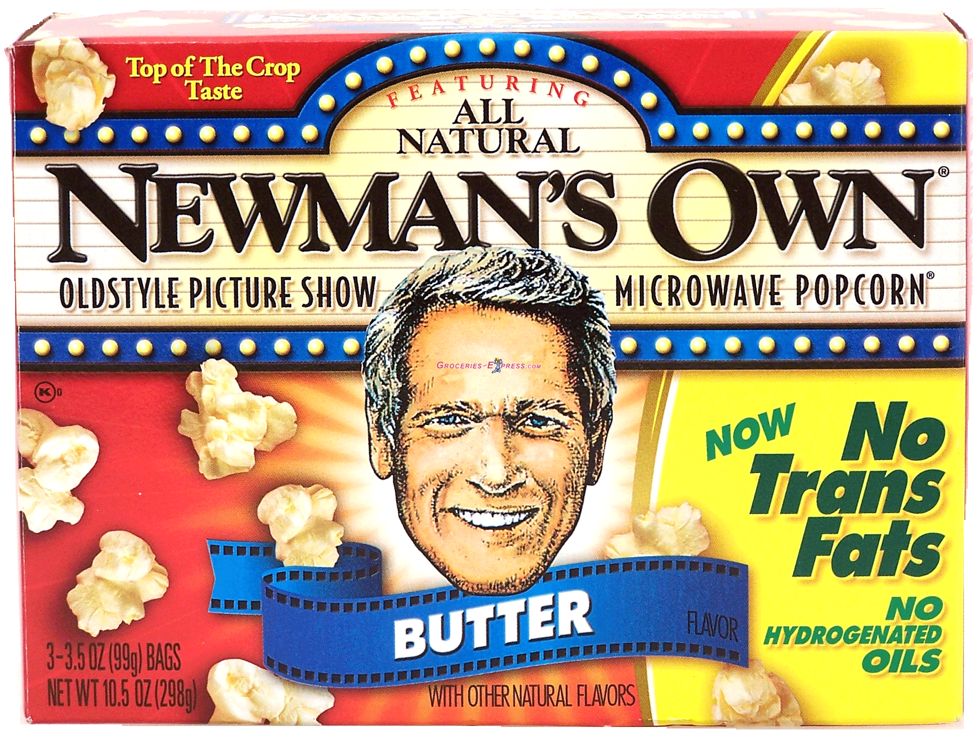 Newman's Own Microwave Popcorn butter, 3- 3.5oz bags Full-Size Picture